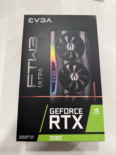 EVGA GeForce RTX 3080 FTW3 Ultra Gaming, 10G P5 3897 KL, 10 Go GDDR6X, Technologie iCX3, LED ARGB, Plaque arrière en métal, LHR