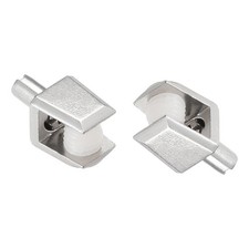 23x12x12mm Glass Shelf Brackets Zinc Alloy Glass Clip Shaft Mount 10pcs