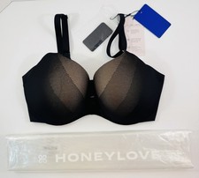 Honeylove CloudEmbrace Dark Rainbow Bra CloudWire Black 34D Original Packaging