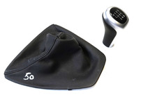 BMW 3er E90 E91 LCI Schalthebelabdeckung Leder Nasca Schaltknauf 6-Gang 7530223