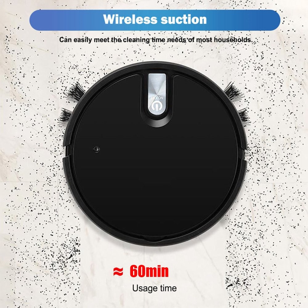 Smart Robot Vacuum Cleaner Automatic Sweeper Floor Carpet Clean Rechargeable