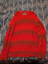 Topman Red Slouch Jumper Sweater Pullover Large - #grunge #slackerrock #newwave