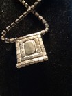 VINTAGE RHINESTONE PENDANT NECKLACE PRONG SET ALL THERE ALL CLEAR* GREAT QUALITY — photo 4