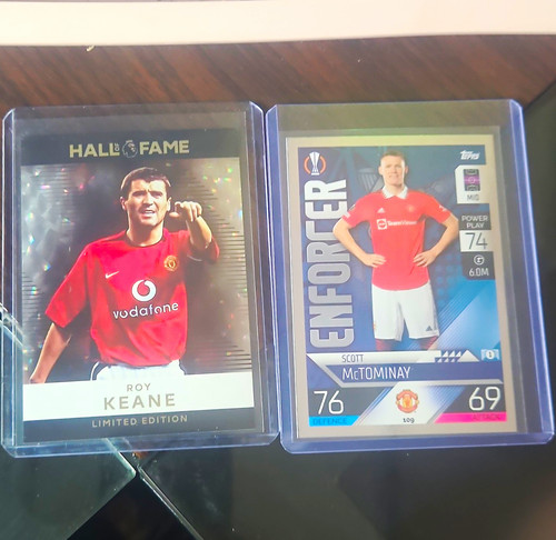 Topps Match Attax/Hall of Fame 2025-26 2-Card Lot Keane/McTominay HOF-9/109