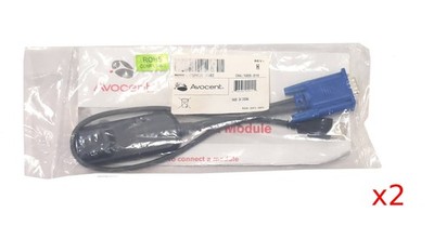 Lot of 2 New Avocent DSAVIQ-USB2 KVM Switch USB Cable Module 620-261-502 VGA