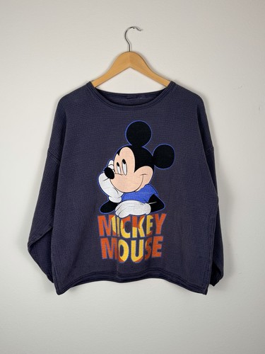 Vintage Mickey Mouse Sweatshirt Graphic Disney Size XL Disneyland 90s