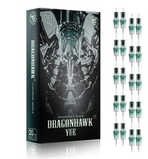 Dragonhawk Yue Tattoo Cartridge Needles - 20Pcs 1203RS Round Shader