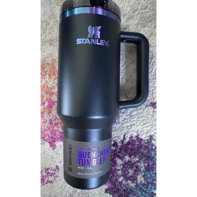 Stanley 40oz Quencher H2.0 FlowState Tumbler Black Chroma Collection Iridescent