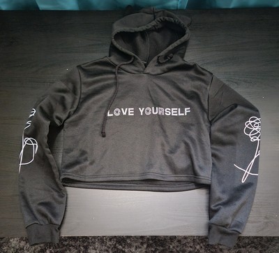 BTS Love Yourself Cropped Hoodie Asian Size L UK Size M UK