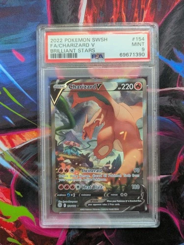 Pokemon 2022 Charizard V 154/172 Alt Art Brilliant Stars PSA 9