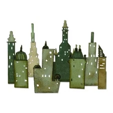 Big Shot Sizzix Thinlits Urban Landscape, Metropolis