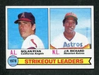 Nolan Ryan / J.R. Richard 1978 Strikeout Leaders 1979 Topps MLB Baseball Card #6