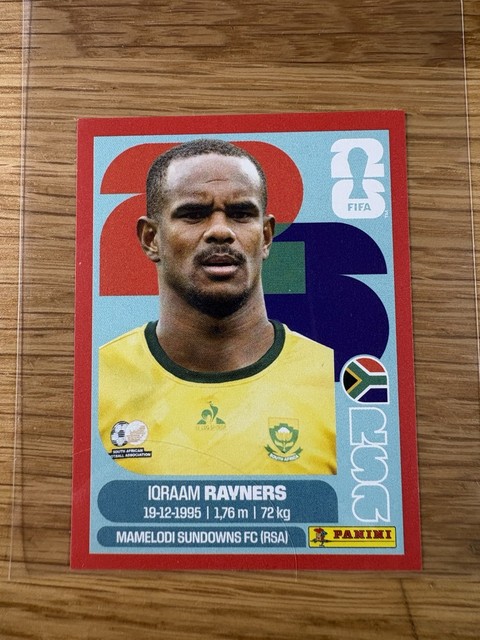 Panini FIFA World Cup 2026 IQRAAM RAYNERS Red Parallel RSA 18