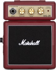 Marshall MS-2R Mini Amplificatore Rosso Batteria e Spina Micro Amplificatore Chitarra Nuovo