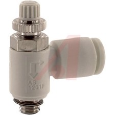 1PC SMC CORPORATION AS1201F-M5-06 Speed Control, Elbow, Meter Out, M5 x 0.8 Por