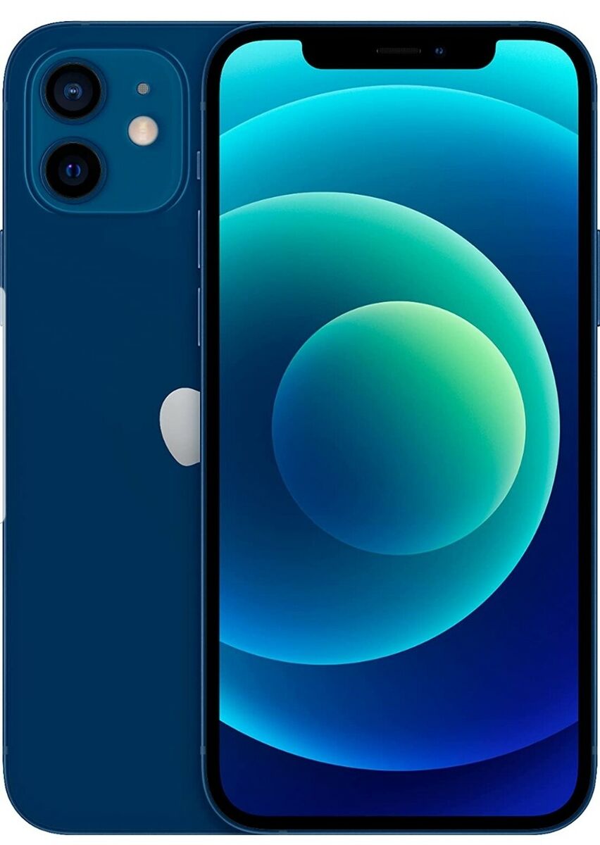 Apple iPhone 12, 64GB, Blue - Fully Unlocked Apple iPhone 12, 64GB, Blue - Fully Unlocked