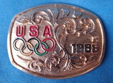 Belt Buckle. Olympics 1988. Team USA.