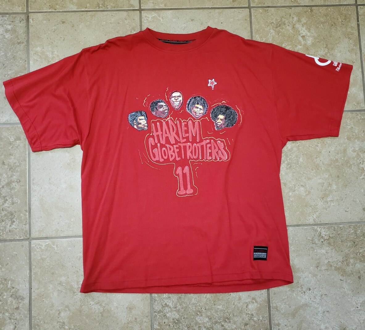 Vintage Limited Edition Platinum Fubu Harlem Globetrotters T-shirt sz Large RARE