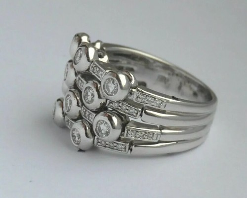 2Ct Round Cut Moissanite Engagement Ring 14K White Gold Plated - Picture 2 of 2