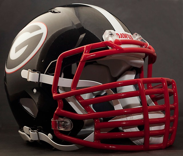 ***CUSTOM*** BULLDOGS UGA NCAA Riddell SPEED Football Helmet