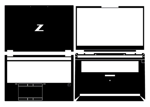 Carbon Vinyl Laptop Sticker Skin Decal Guard Cover for HP ZBook Fury 15 G7 15.6"