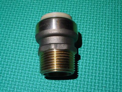 6 piece 1 X 1 MNPT MALE THREADED ADAPTER SHARKBITE STYLE PUSH FIT
