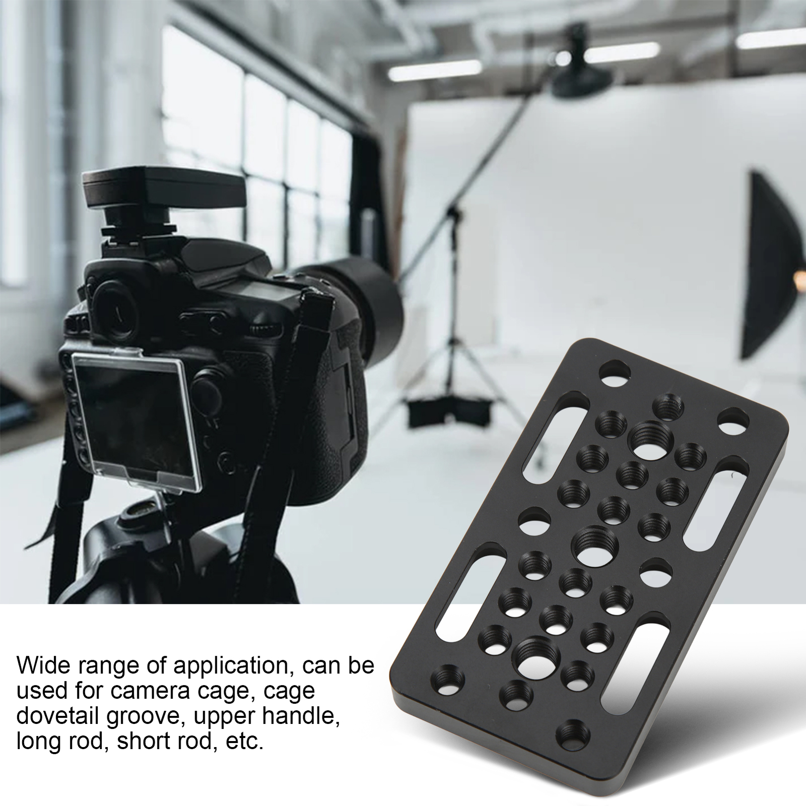 Camera Cheese Plate Camera Easy Mounting Plate With 1/4in 3/8in Screw ...