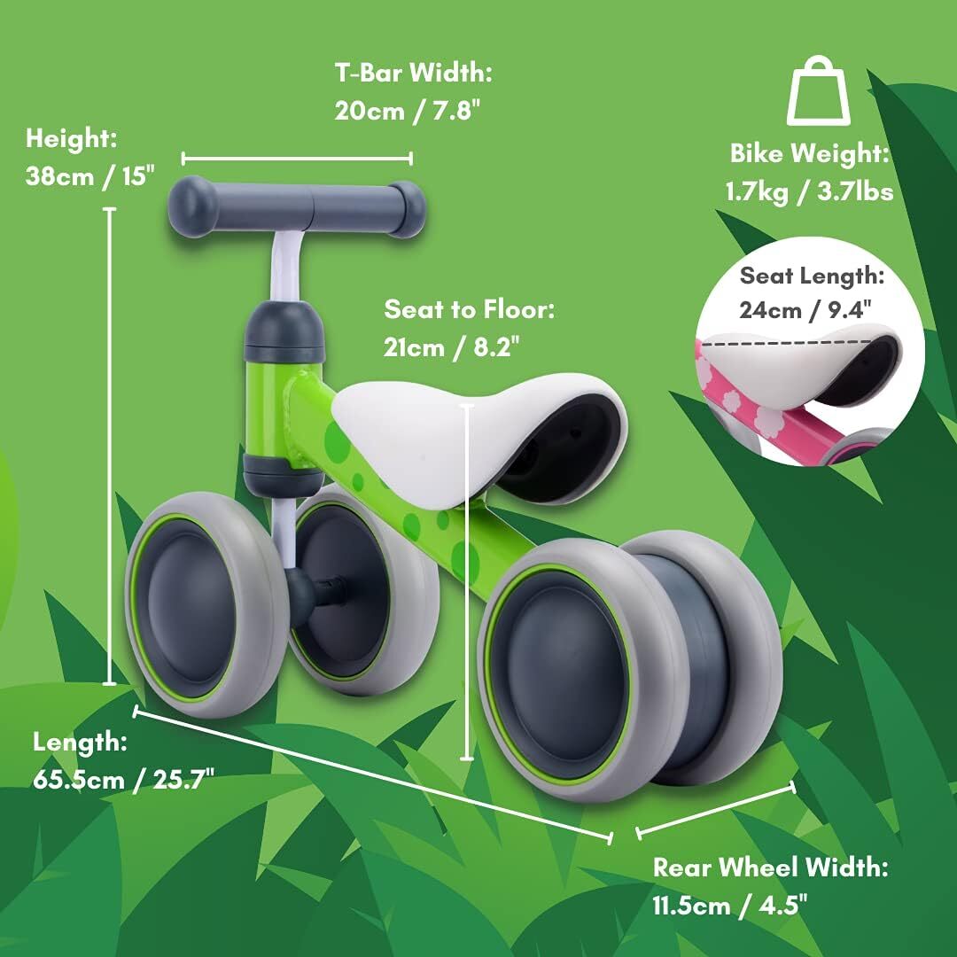 BOLDCUBE My First Bike Baby Balance Bike 1 Year Old Baby Gifts Trike