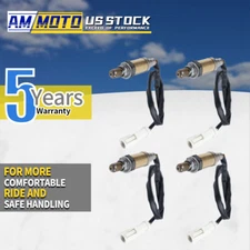 4 PCS O2 Oxygen Sensor Front Rear Driver & Passenger Side Down/Upstream For Ford