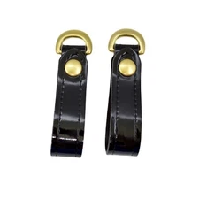 Jay-Pee Clarino High Gloss Slide on "D" Rings Shoulder Strap Anchor Brass Dees 