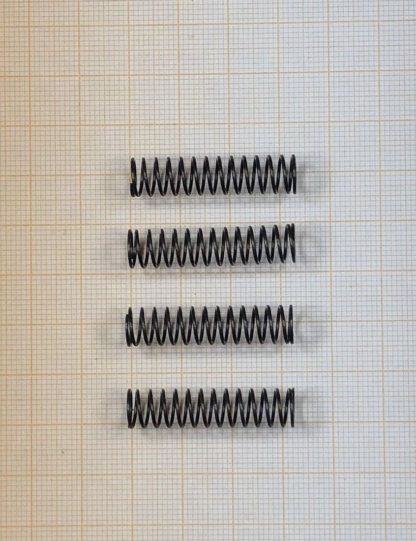 Druckfedern Edelstahl 10 Stück - 1x7x15 Mm Federstahl