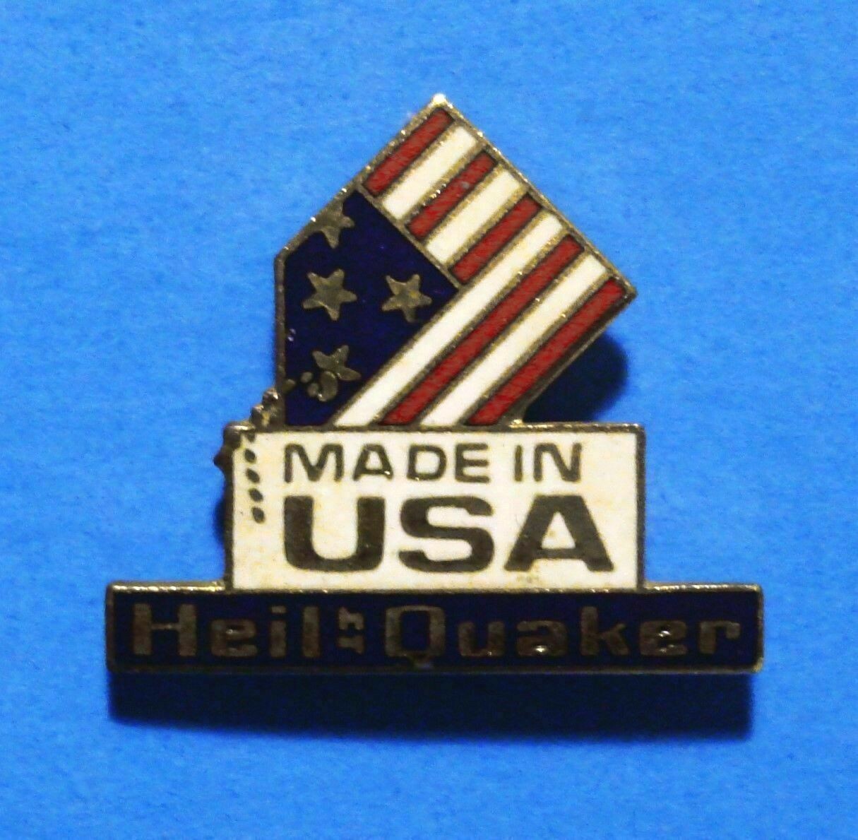 HEIL QUAKER ADVERTISING - MADE IN USA - FURNACE - AIR CONDITIONER - VINTAGE  PIN | eBay