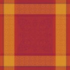 4 Garnier Thiebaut Cotton Jacquard French Palerme Orange Napkins Colorful New
