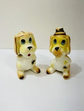 Vintage Anthropomorphic Droopy Dogs Salt and Pepper Shakers