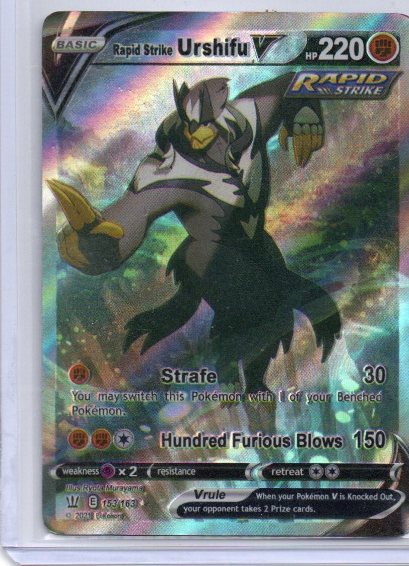 Pokémon Rapid Strike Urshifu V Alternate Art 153/163 RARE