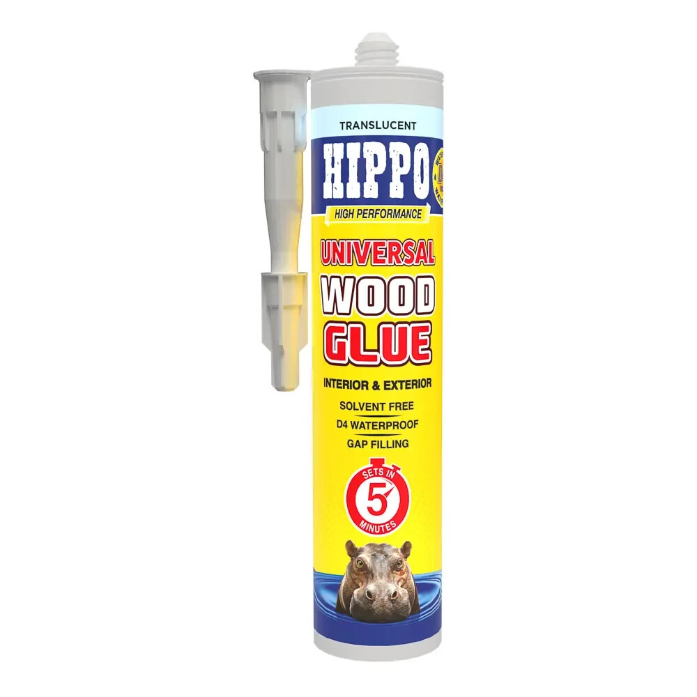 Hippo Universal Wood Glue Interior & Exterior 310ml-Solvent Free D4 Waterproof