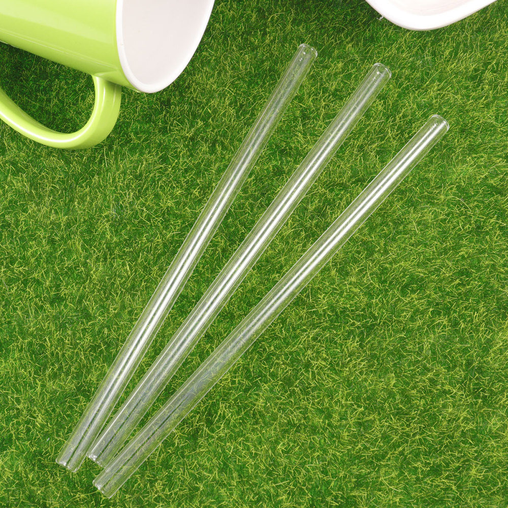 Smoothie Glass Straws Straight Beverage Straws for Kids and Drinks  