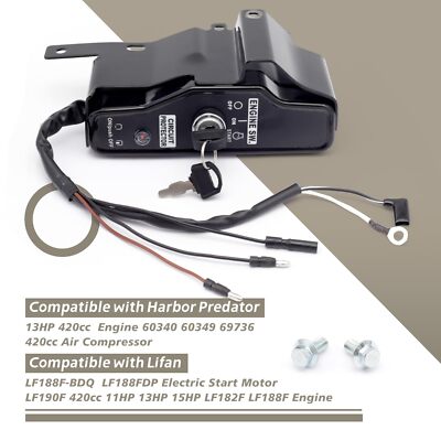 Ignition Switch Box Compatible with Harbor Predator 13HP 420cc