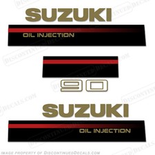 Fits Suzuki 90hk Oil Injection Utombordare   Dekaler Kit - 1995 - 1997