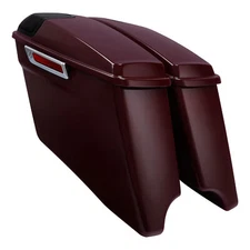 4" Stretched Hard Saddlebags Fit For Harley Road Glide 2014-23 Billiard Burgundy