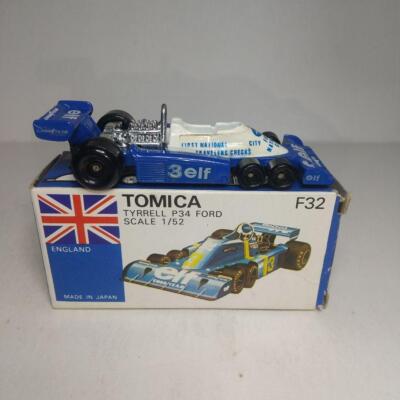 F32 Tomica Blue Box Made in Japan Tyrrell P34 Ford | eBay