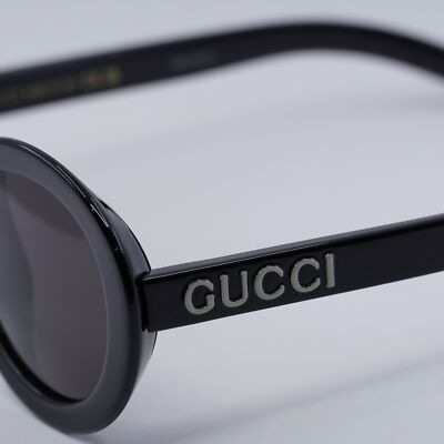 ?️ New Gucci GG1722SA 001 Sunglasses - Shiny Black Frame, Grey Lenses New GUCCI GG1722SA 001 Shiny Black/Grey 53-23-145 Sunglasses  main image 3