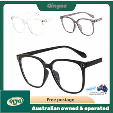 Mens Women Anti Blue Light Blocking Computer Gaming Anti Eyestrain Large Glasses