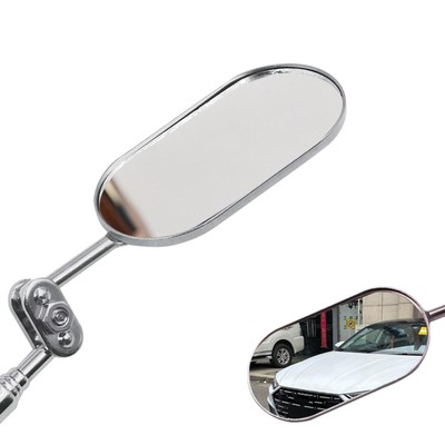 360° Rotate Car LED Light Welding Repair Reflector Telescopic Inspection Mirror