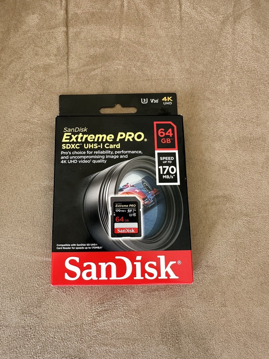 SanDisk Extreme PRO 64GB SDXC Memory Card up to 170MB/s, UHS-1