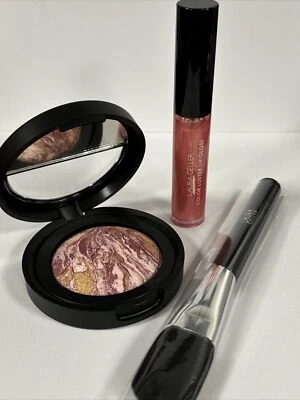 Laura Geller Blush-n-Brighten In Berry 4,5g Pinsel & Venetian Light Gloss Neu