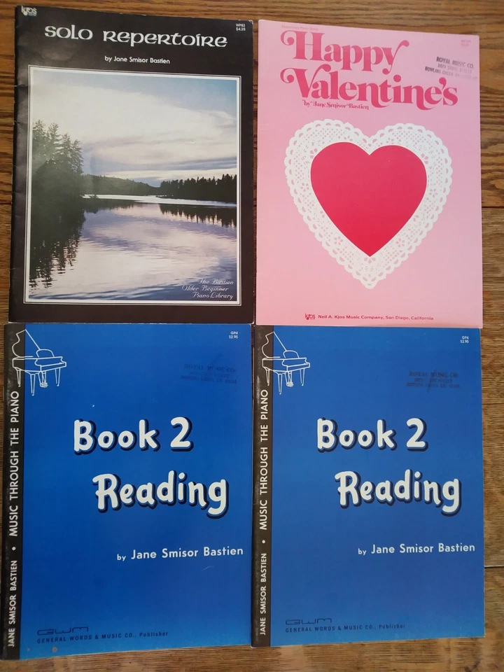 34 Bastien Piano Lesson Book Lot Teacher Pre-Reading Levels 1 2 3 Practice NOS - Image 4 of 4