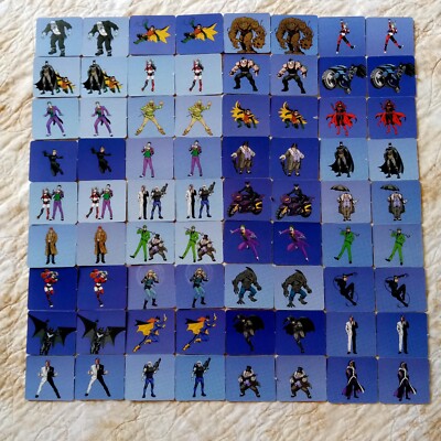 Batman Memory Match Game - DC Comics - Used - Nice Condition - 36 Pairs - Kids