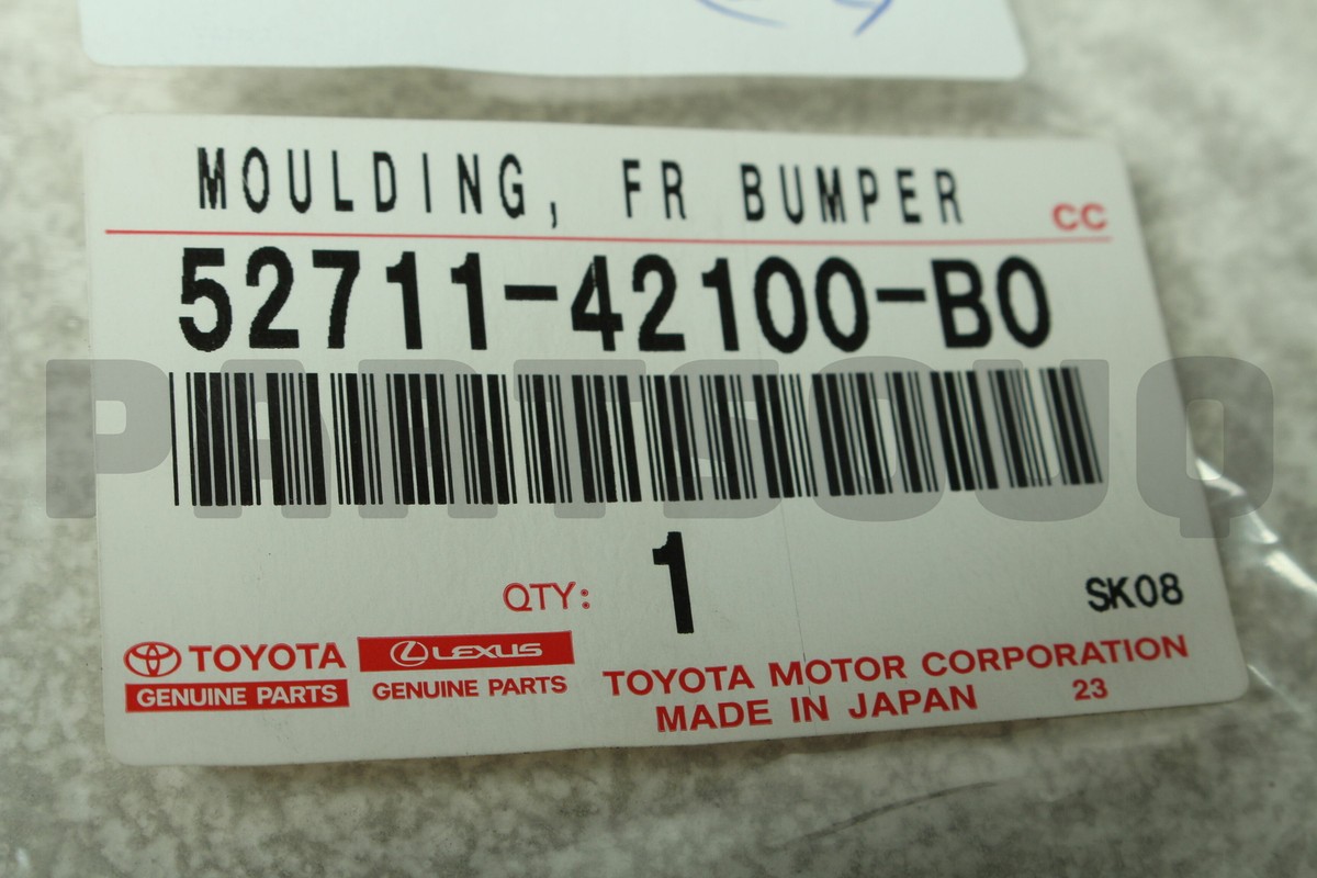 5271142100B0 Genuine Toyota MOULDING FR BUMPER 52711-42100-B0 | eBay