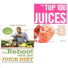 Reboot with Joe Juice Diet Joe Cross & Top 100 Juices 2 Books Collection Set NEW